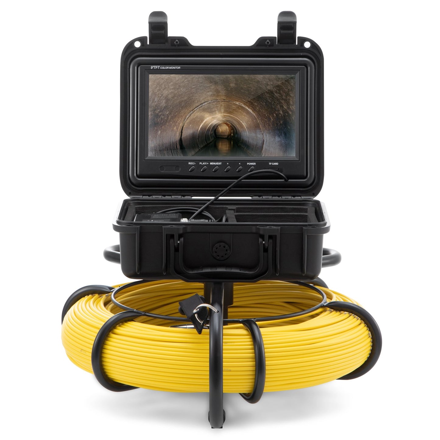Sewer Camera Pipe Inspection Camera 9 Inch 720p Screen Pipe Camera 393 Feet