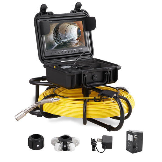 Sewer Camera Pipe Inspection Camera 9 Inch 720p Screen Pipe Camera 300 Feet