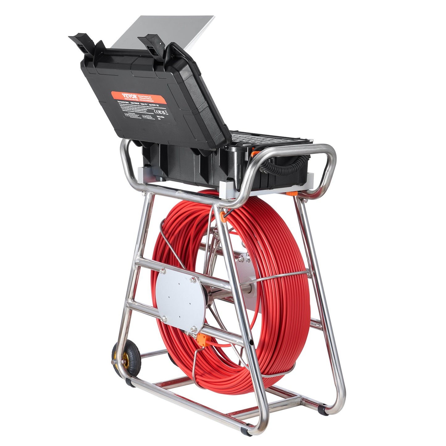 Avloppskamera 328 fot/100 m självnivellerande avloppskamera med 10,1" pekskärm