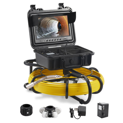 Sewer Camera Pipe Inspection Camera 9 Inch 720p Screen Pipe Camera 230 Feet