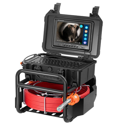 Avloppskamera 98 fot/30 m självnivellerande avloppskamera med 512Hz sändare