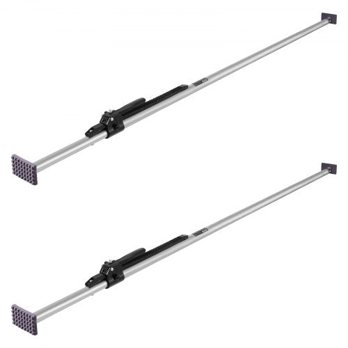 Cargo Bar, Ratcheting Cargo Bar Adjustable from 89" to 104", Heavy-duty Steel Cargos Stabilizer with Non-Slip Foot Pads, Truck Bed Load Lock Bars for Box Trucks, Semi-Trailers, Trailers (2PCS)