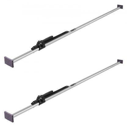 Cargo Bar, Ratcheting Cargo Bar Adjustable from 89" to 104", Heavy-duty Steel Cargos Stabilizer with Non-Slip Foot Pads, Truck Bed Load Lock Bars for Box Trucks, Semi-Trailers, Trailers (2PCS)