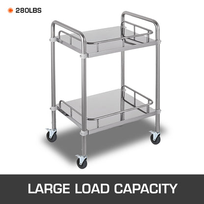 4 Pack 5" Heavy Duty Scaffolding Rubber Swivel Caster With Dual Locking 1" Solid Round Stem 280LBS Capacity Per Wheel