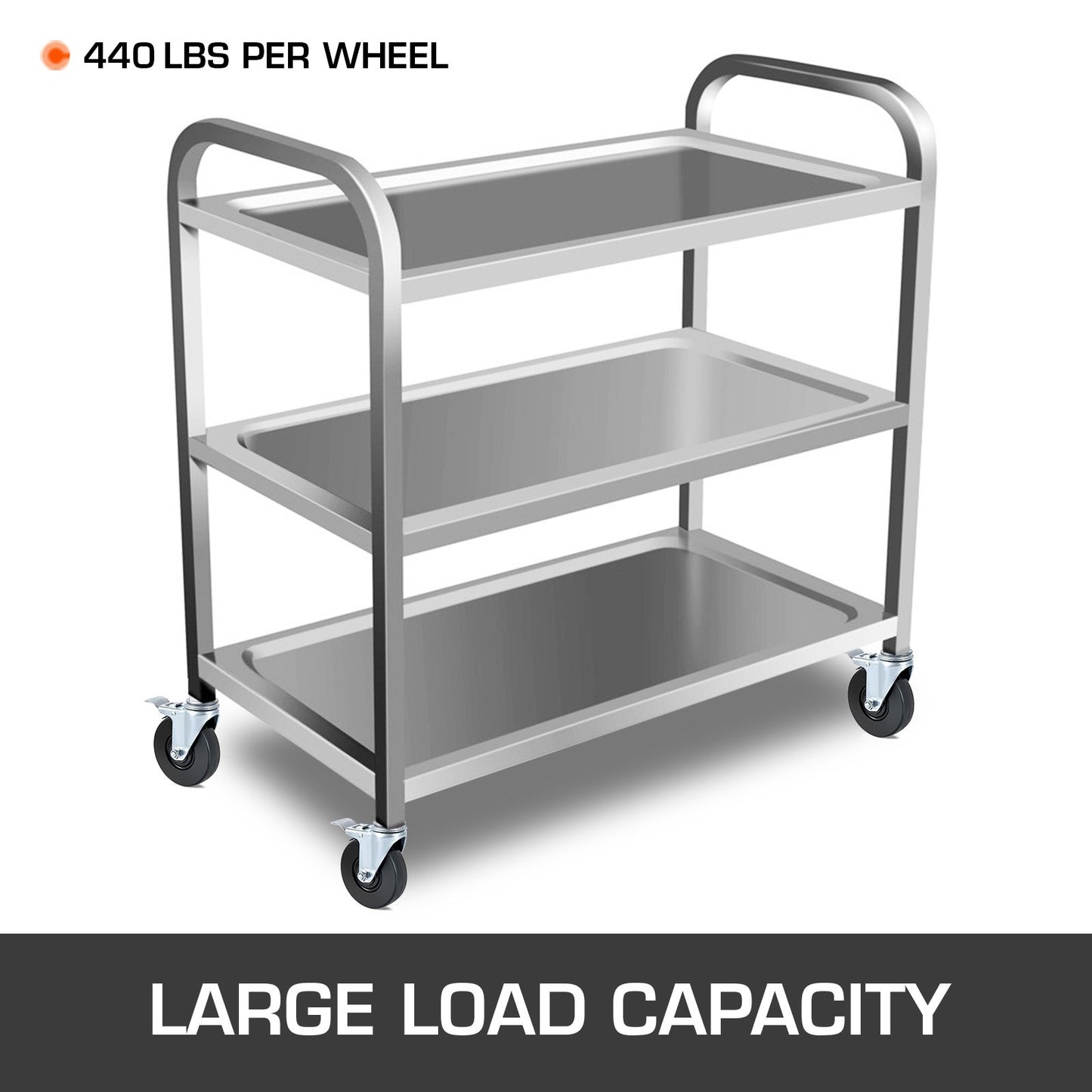 4 Pack 5Inch Scaffolding Rubber Swivel Caster Wheels with Dual Locking Heavy Duty Casters 1.26 Inch Square Stem 440LBS Capacity per Wheel