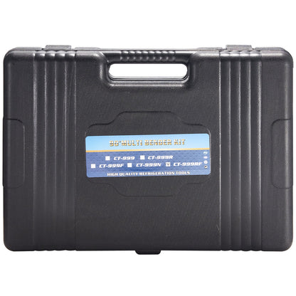 Pipe Tube Bender, 1/4"-7/8" Ratchet Pipe Bender, 90° Forward/Backward Pipe Bending Tool with 7 Nozzles for HVAC Air Conditioning Refrigerator Repair