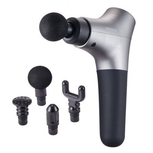 Massage Gun Deep Tissue, Percussion Muscle Massage Gun for Athletes - with 6 Speed Levels & 4 Massage Heads, 12V 2500mAh Batteries, Handheld Mini Massage Gun for Pain Relief, Muscle Relaxation