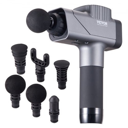 Massage Gun Deep Tissue, Percussion Muscle Massager for Athletes - with 8 Speed Levels & 6 Massage Heads, 16V 2500mAh Batteries, Handheld Massage Gun for Pain Relief, Muscle Relaxation