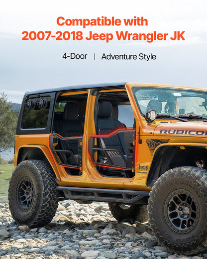 4-door Jeep Tube Doors Jeep Tube Doors for 2007-2018 Jeep Wrangler JK