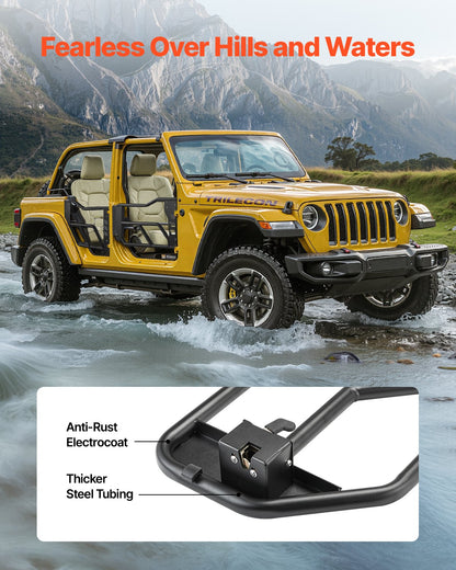 4-door Jeep Tube Doors Jeep Tube Doors for 2007-2018 Jeep Wrangler JK