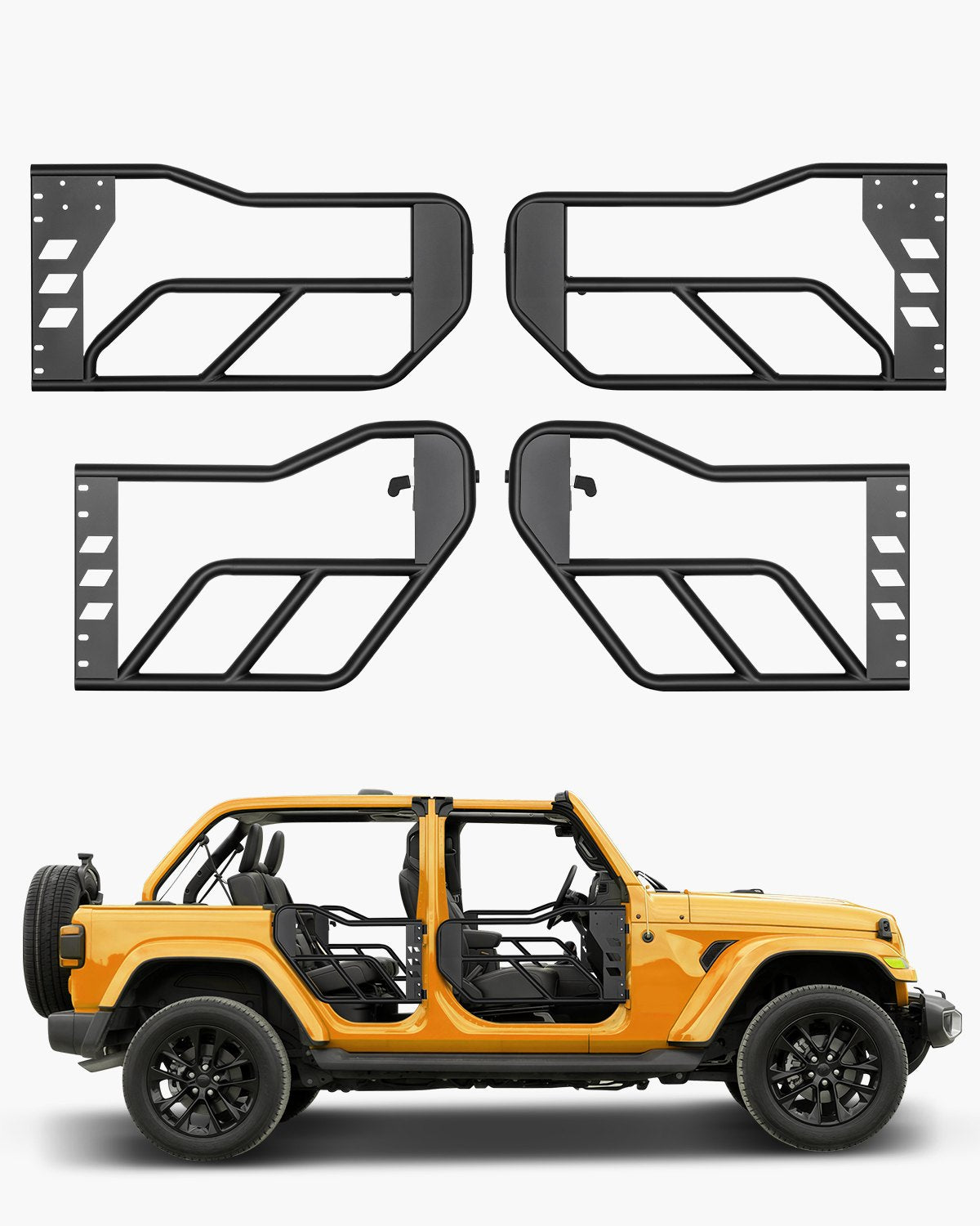 4-door Jeep Tube Doors Jeep Tube Doors for 2007-2018 Jeep Wrangler JK