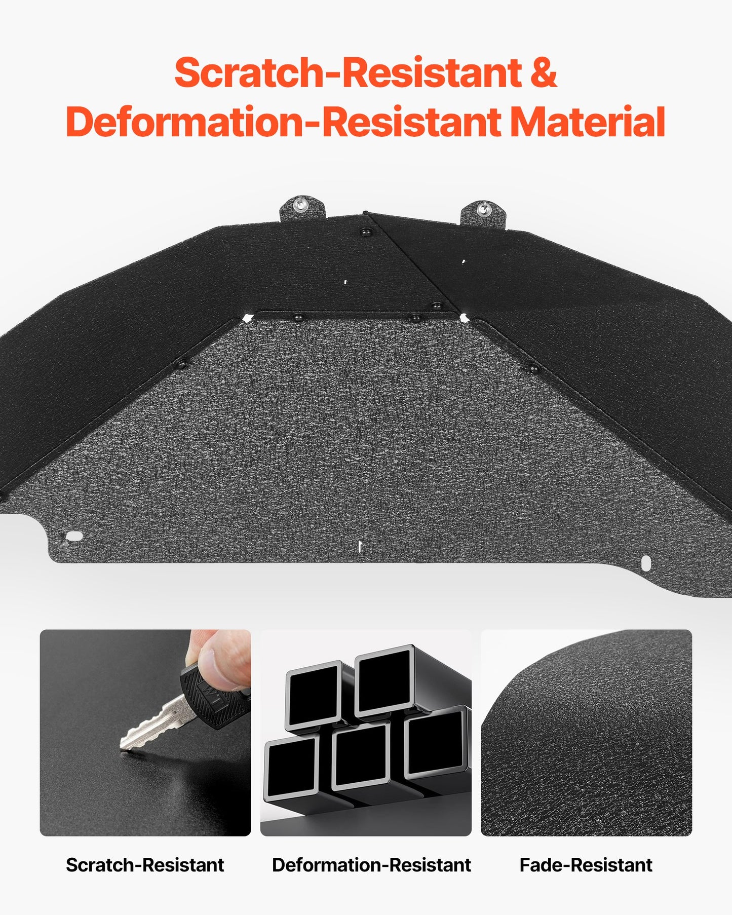 Inner Fender Liner, Rear Fender Liner Compatible with 2007-2018 Jeeps JK/JKU 2/4 Doors, Steel Mud Guards Bolt-on Style Fenders Flare, Wheel Well Cover Fenders Flare Liners, Scratch-Resistant