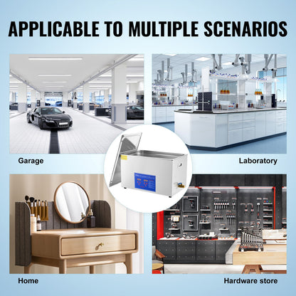 30L Ultrasonic Cleaner Stainless Steel Ultrasonic Cleaner Digital Heater Timer Jewelry Cleaner for Commercial Personal Home Use (30L)