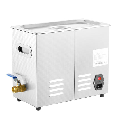 Ultrasonic Cleaner Machine, 6L Stainless Steel Ultrasonic Cleaning Machine, with Digital Heating Timer, Jewelry Cleaning for Commercial Personal Home Use