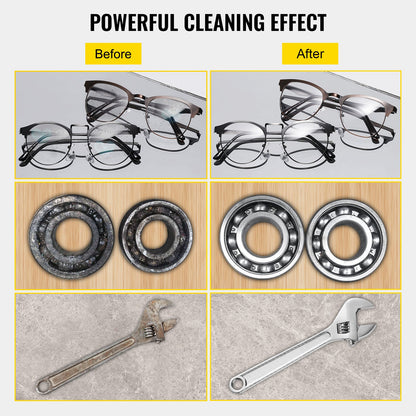15L Ultrasonic Cleaner with Digital Timer&Heater Professional Ultrasonic Cleaner 40kHz Advanced Ultrasonic Cleaner 110V for Wrench Screwdriver Repairing Tools Industrial Parts Mental Cleaning