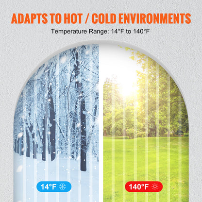 Strip Gardin PVC Dörr Gardin 164' x 8" Roll Cooler Frys Klar Plast