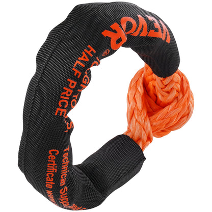 Weiches Schäkel-Synthetik-Bergeseil, 2 Stück, 1/2" x 22", Bruchfestigkeit 44092lbs