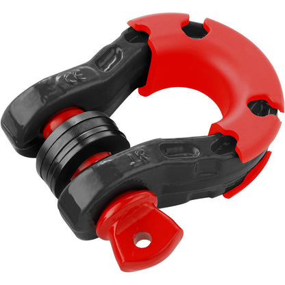 2-pack 3/4" D-ringschackel med 7/8" skruvstift 66139 lbs brottstyrka