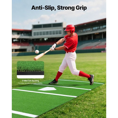 366x183cm Baseballmatte Softballmatte Outdoor Training Grün | EU