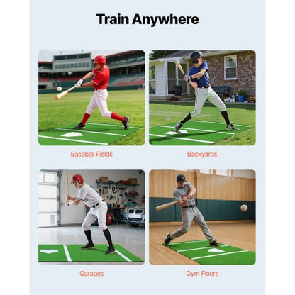 366x183cm Baseballmatte Softballmatte Outdoor Training Grün | EU