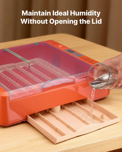 36 Egg Incubator, Automatic Egg Turner with LED Candler & Water Tray, Temperature & Humidity Control, 360° View Clear Window, Poultry Eggs Incubators for Hatching Chicks Ducks Goose Quails
