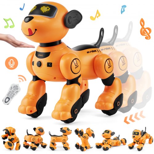 RC Robot Dog Toy Talking Dancing Touch & Voice Remote Control Programmable