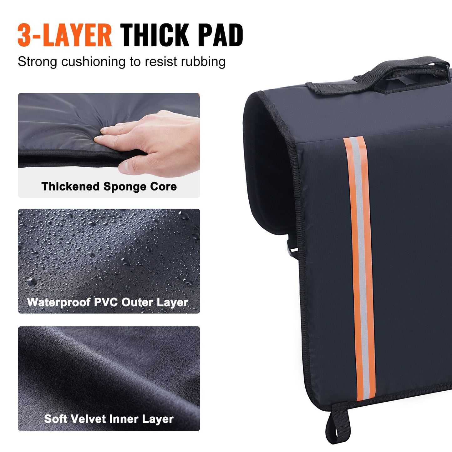 33-inch Tailgate Pad 2-Bike Pickup Truck Bed Tailgate Pad Protector Cover