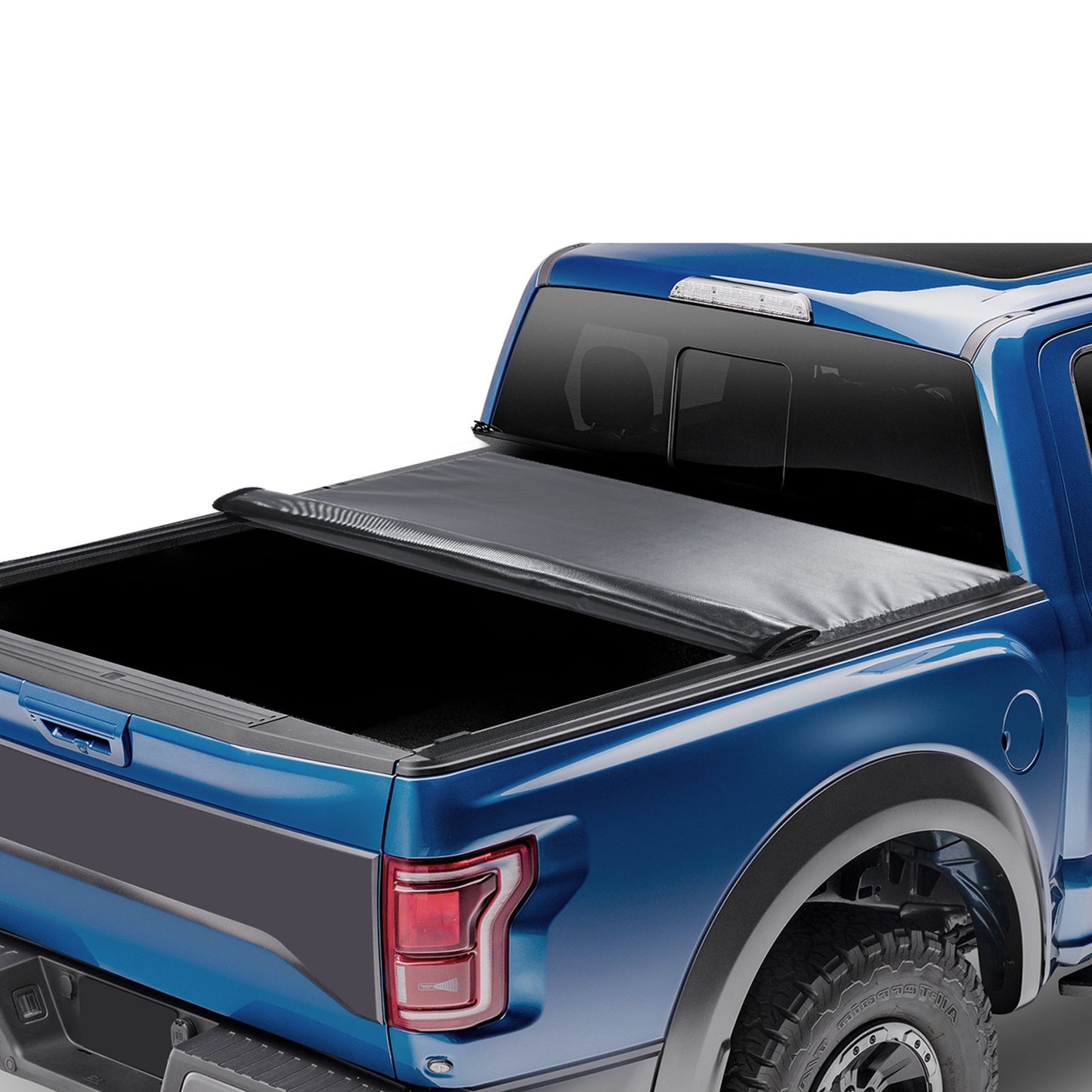 Ladeflächenabdeckung, Rollbare Ladeflächenabdeckung, Kompatibel mit Ford F-150 Styleside 2009-2024, für 16,7 x 16,4 m große Ladeflächen, Weiches PVC-Material, 100 % Ladeflächenzugang, Rollbare Ladeflächenabdeckung