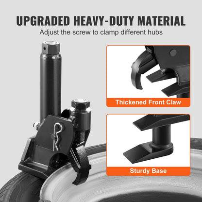 Manuell däckpärlbrytare, 96,5- 106,7 mm däckbytarverktyg, kraftigt pärlbrytande, lättmanövrerat däckreparationsverktyg för terränghjulingar/UTV:er, traktorer, lastbilar, bilar, kraftiga däck