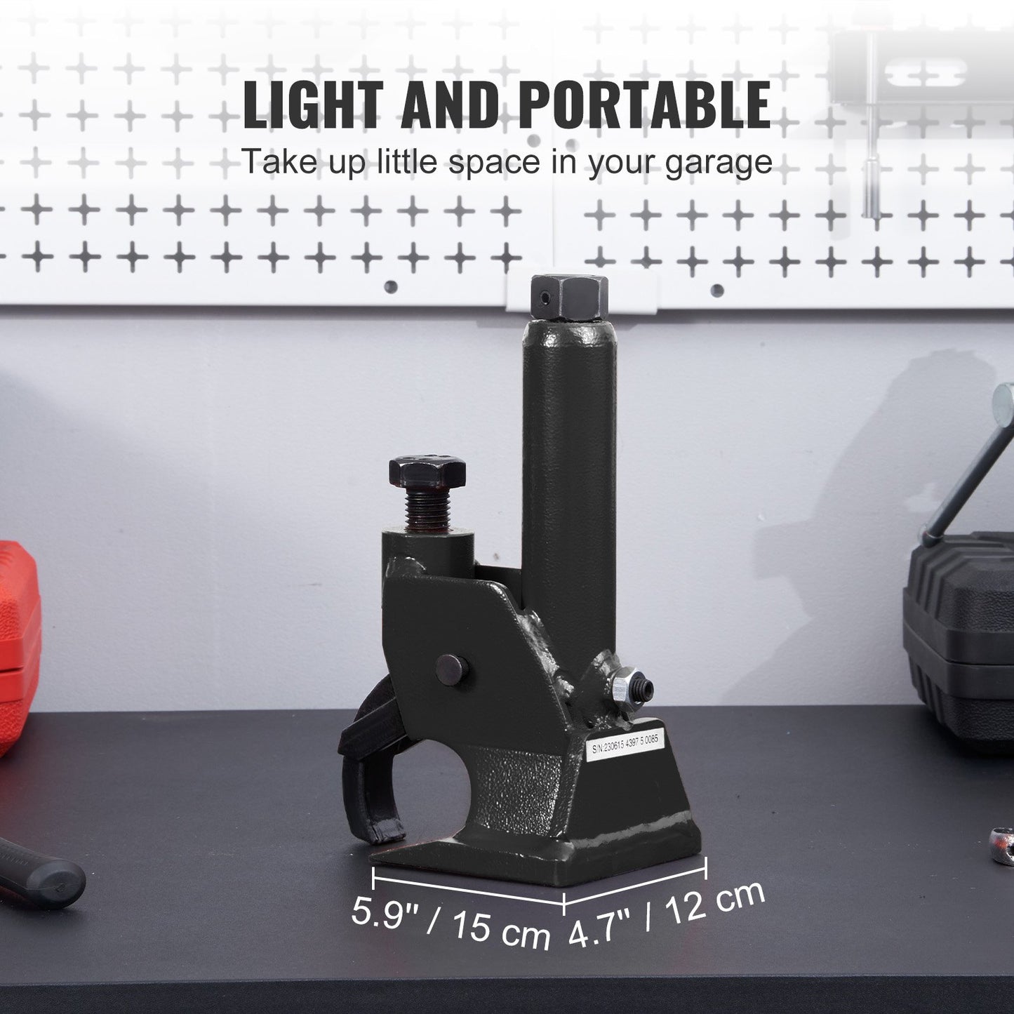 Manuell däckpärlbrytare, 96,5- 106,7 mm däckbytarverktyg, kraftigt pärlbrytande, lättmanövrerat däckreparationsverktyg för terränghjulingar/UTV:er, traktorer, lastbilar, bilar, kraftiga däck