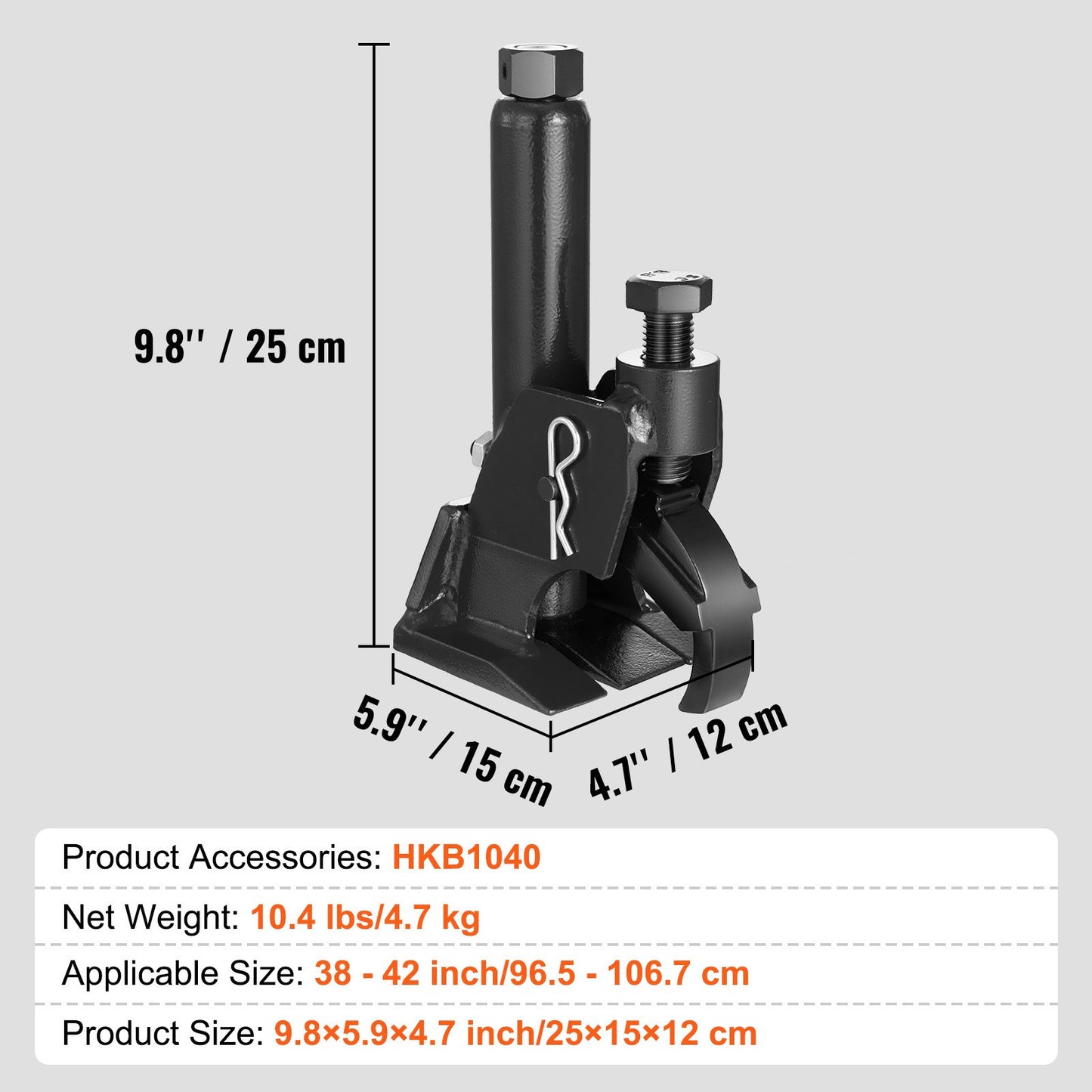 Manuell däckpärlbrytare, 96,5- 106,7 mm däckbytarverktyg, kraftigt pärlbrytande, lättmanövrerat däckreparationsverktyg för terränghjulingar/UTV:er, traktorer, lastbilar, bilar, kraftiga däck