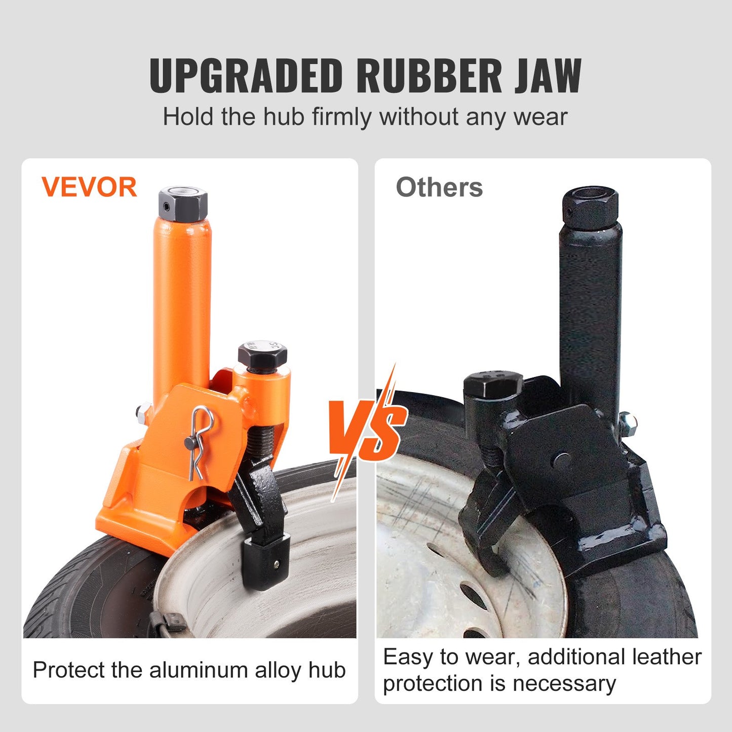 Manual Tire Bead Breaker, 38"-42" Tires Changer Tool with Rubber Pad, Protect Aluminum Alloy Hubs, Easy-Operated Tire Repair Tool for ATVs/UTVs, Tractors, Trucks, Cars, Heavy Duty Tires