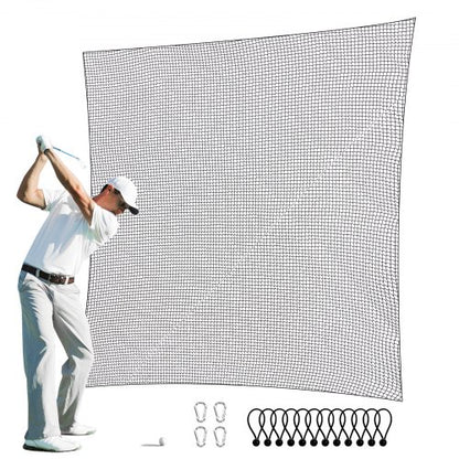 Golf Net, 10x15ft Golf Practice Net, Indoor Hitting Net for Golf, Baseball, Hockey, Soccer, Heavy Duty Nylon DIY Ball Net, Sports Netting Barrier for Backyard Driving Training Swing (Net Only)