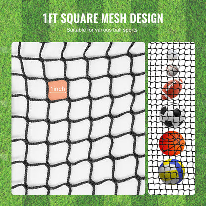 Golf Net, 10x15ft Golf Practice Net, Indoor Hitting Net for Golf, Baseball, Hockey, Soccer, Heavy Duty Nylon DIY Ball Net, Sports Netting Barrier for Backyard Driving Training Swing (Net Only)