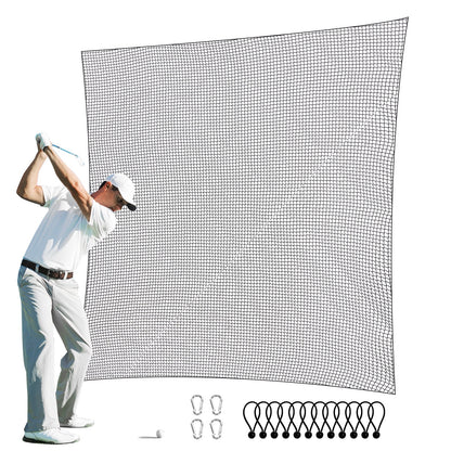 Golf Net, 3048 x 4572mm Golf Training Net, Indoor Hitting Net for Golf, Baseball, Hockey, Soccer, Heavy Duty Nylon DIY Ball Net, Sports Net for Backyard Driving Practice Swing (Net Only)