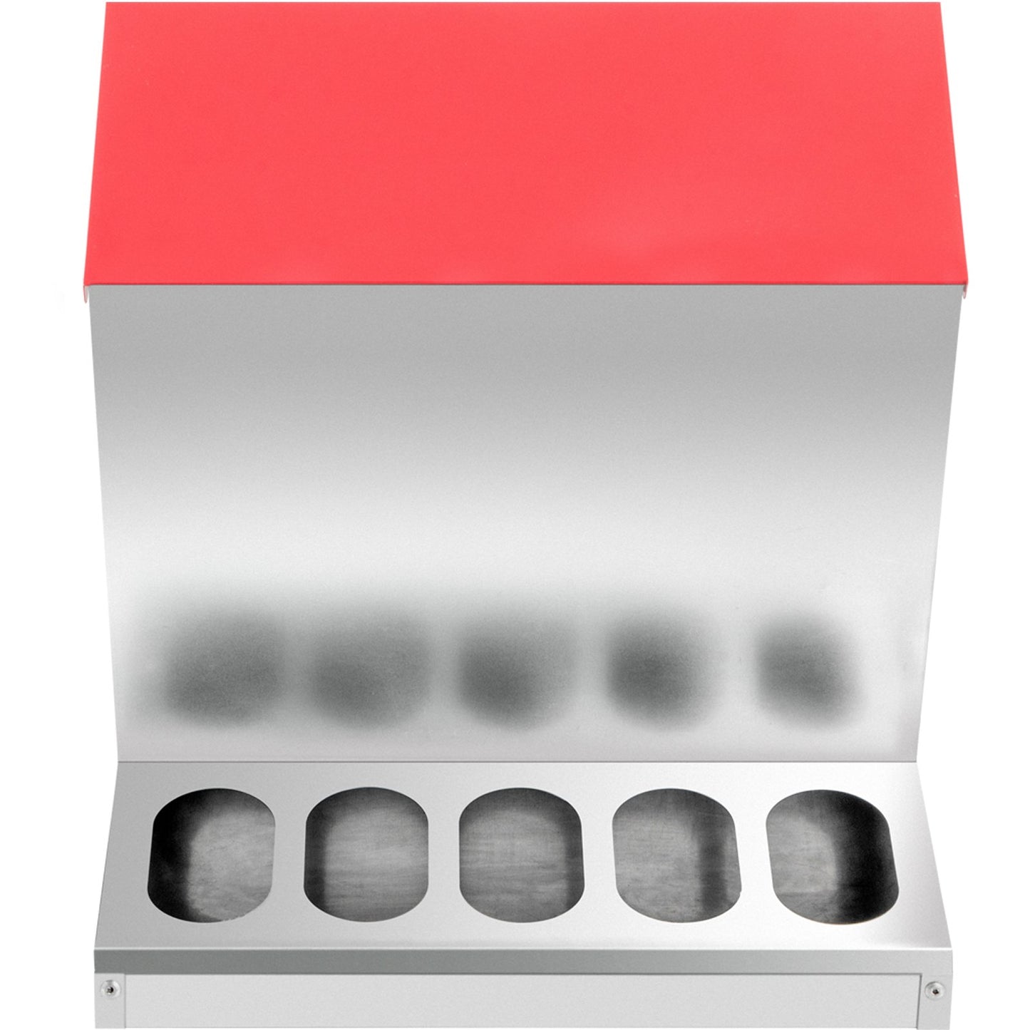 Galvanized Poultry Feeder 25lbs Capacity Chicken Feeder No Waste 22lbs Chicken Feeder with Lid 11.75x11.75x15.75in Chicken Feeder and Water for 10 Chickens Automatic Poultry Feeder Outdoor