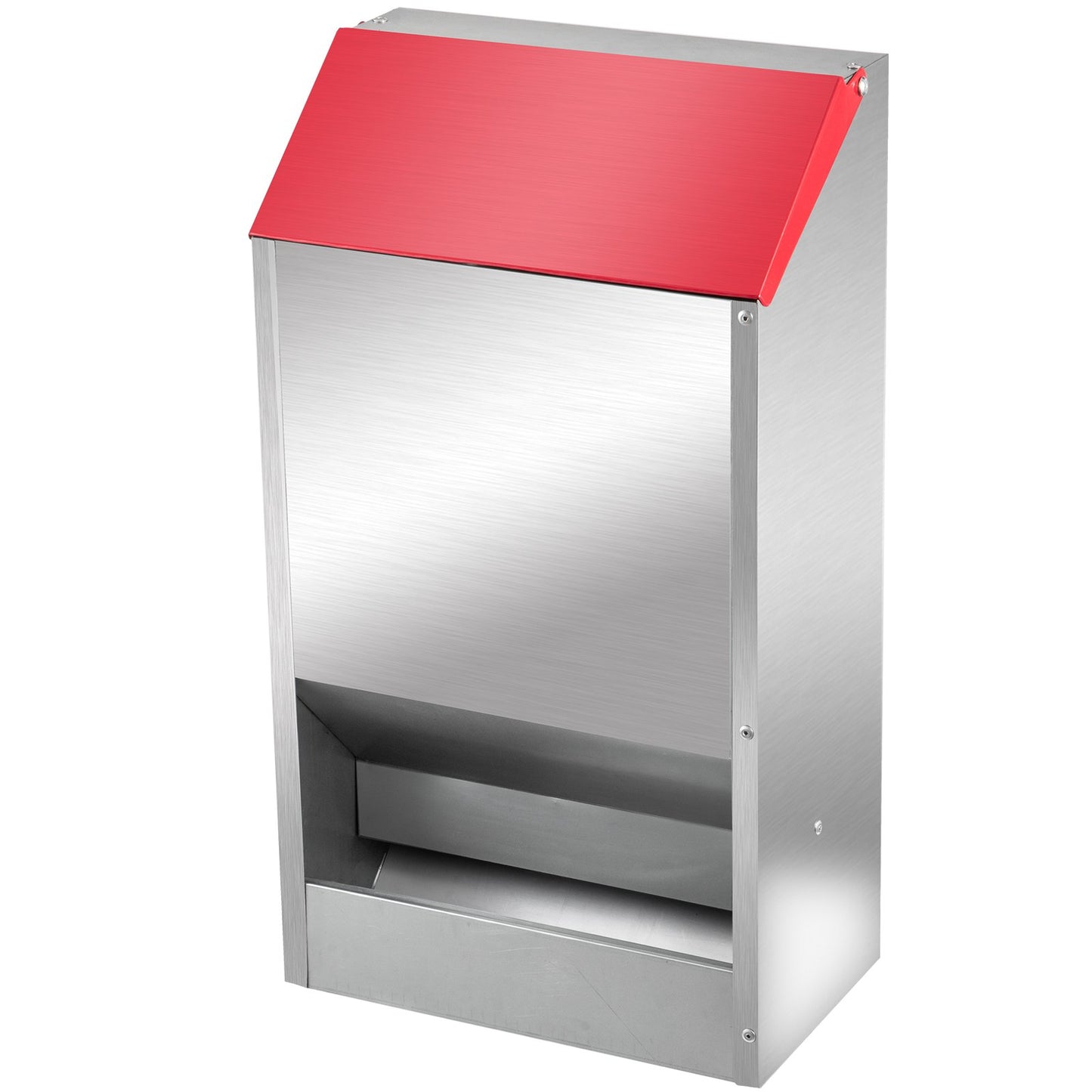 Verzinkter Geflügelfutterautomat, fasst 30 Pfund Futter, Hühnerfutterautomat, kein Verschütten