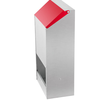 Verzinkter Geflügelfutterautomat, fasst 30 Pfund Futter, Hühnerfutterautomat, kein Verschütten