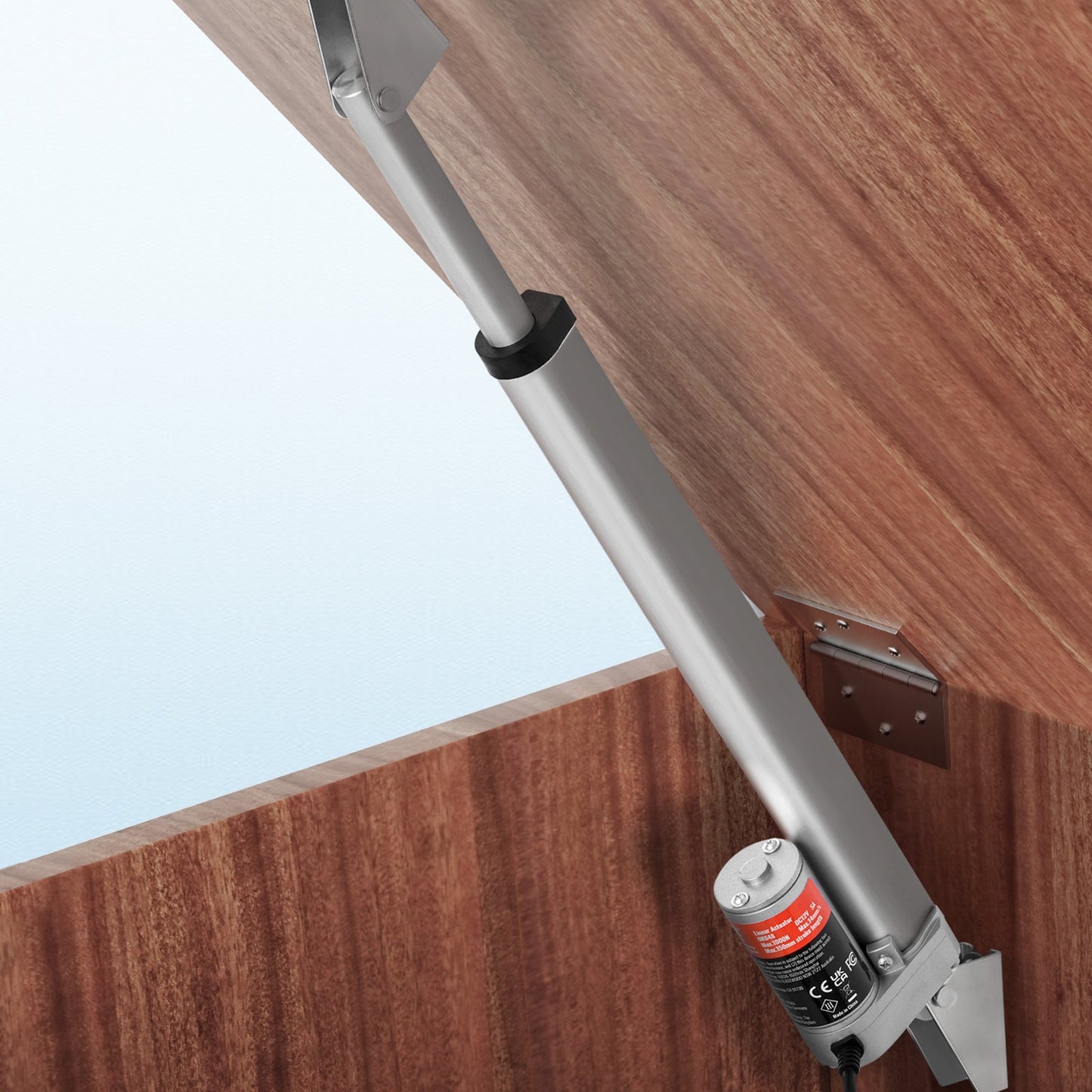 Linear Actuator 12V, 12 Inch High Load 330lbs/1500N Linear Actuator, 0.19"/s Linear Motion Actuator with Mounting Bracket and IP54 Protection