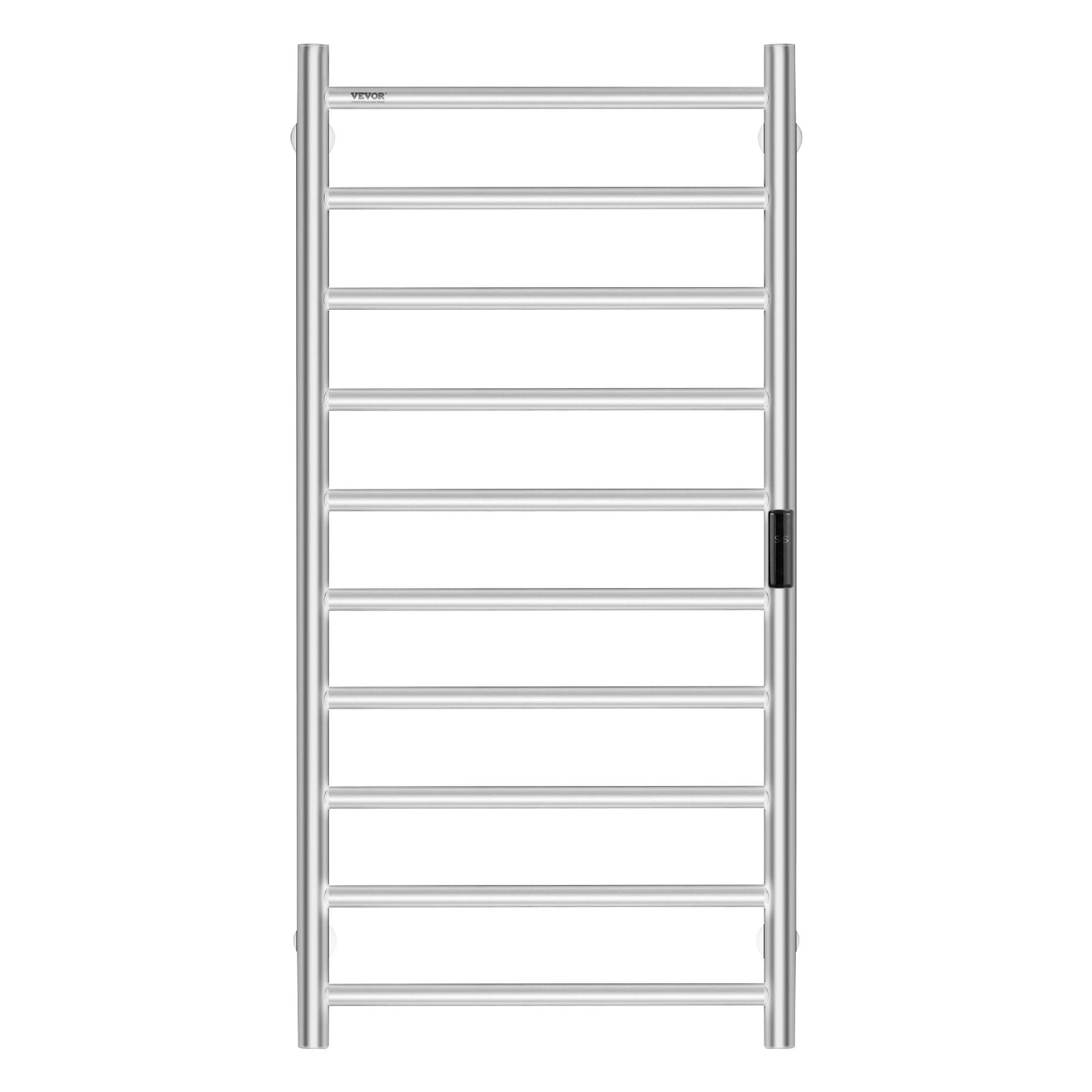 10 Stangen Handtuchhalter Wandmontage Handtuchregal Badezimmer Silber