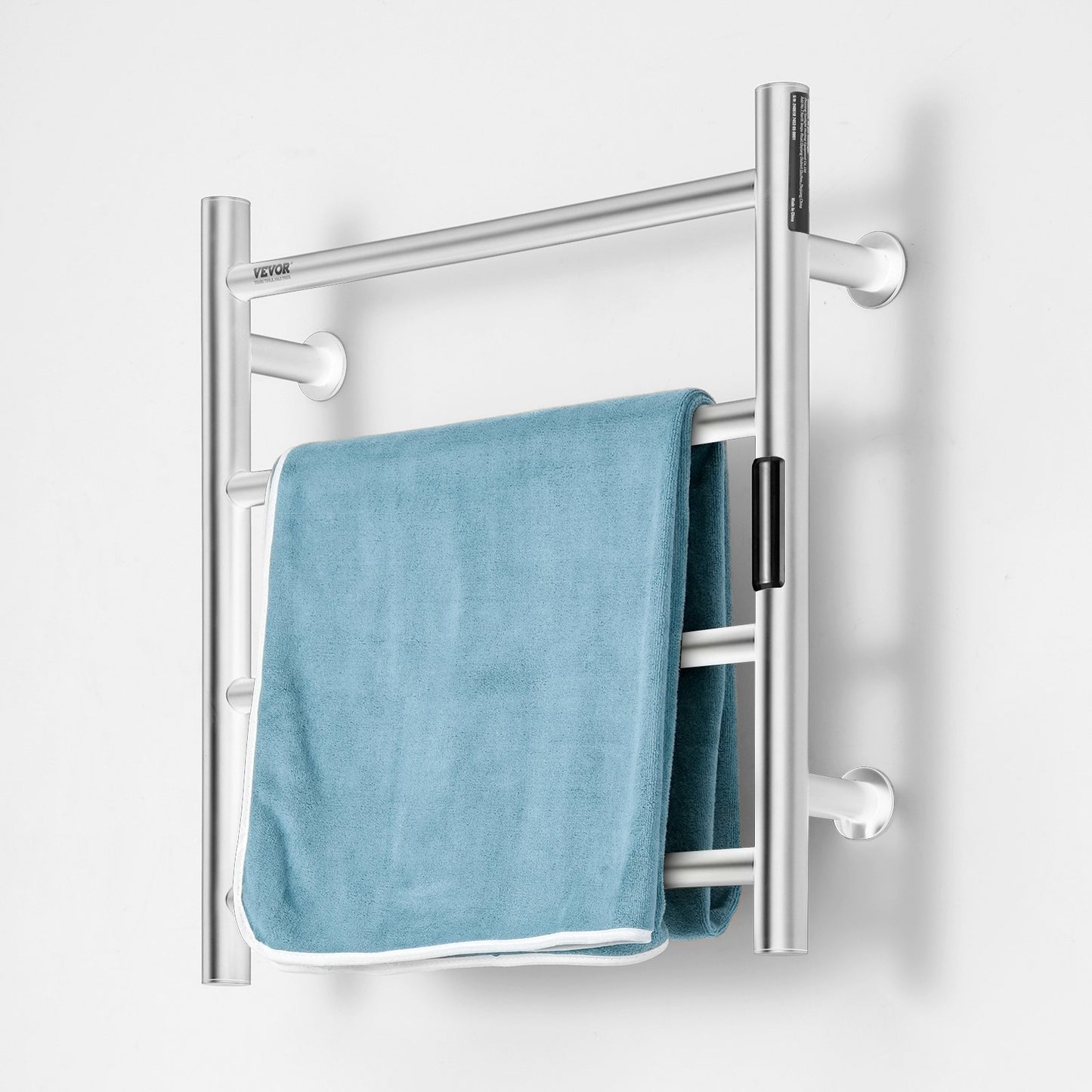 4-bar towel rail Wall-mounted towel rack for bathroom in silver