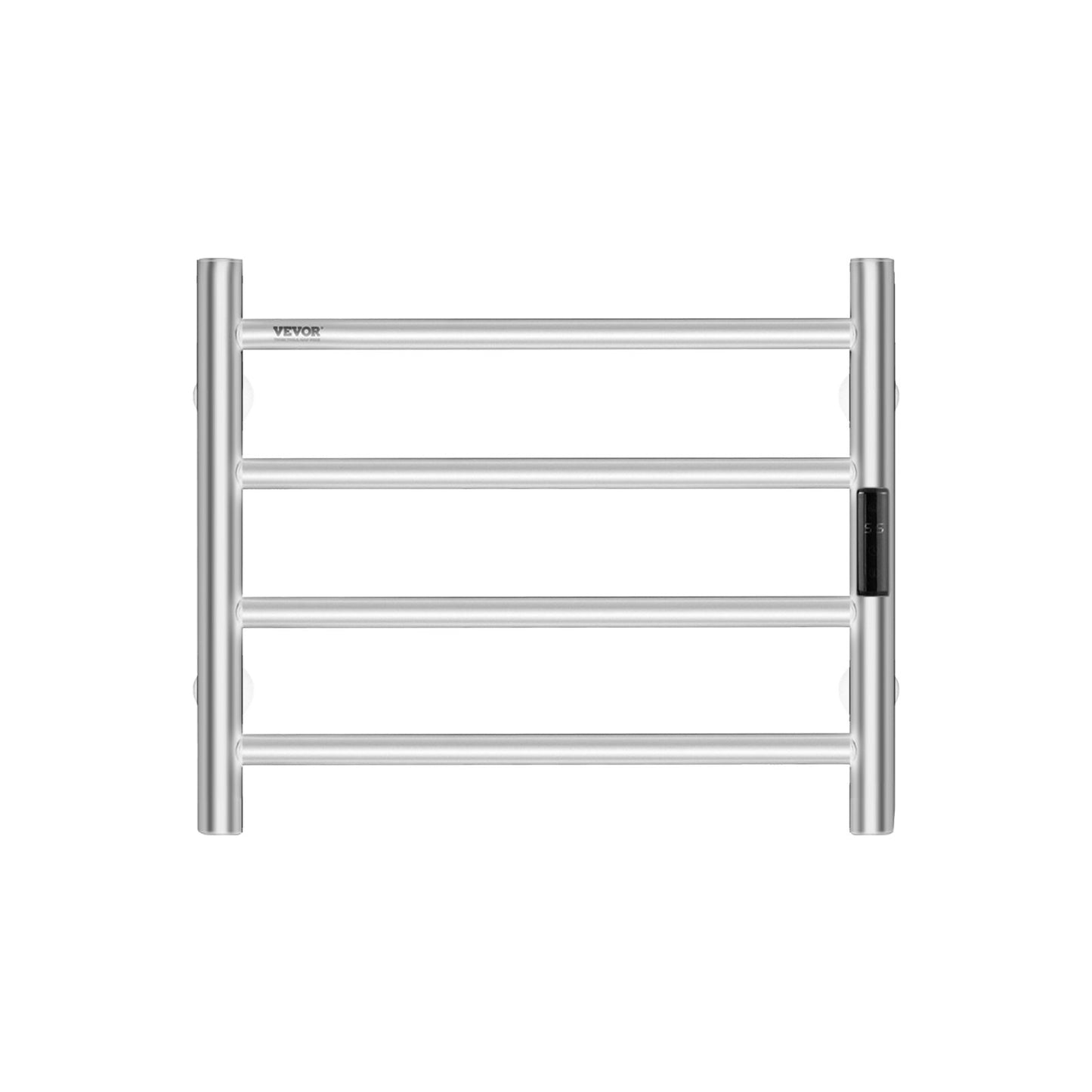 4-bar towel rail Wall-mounted towel rack for bathroom in silver