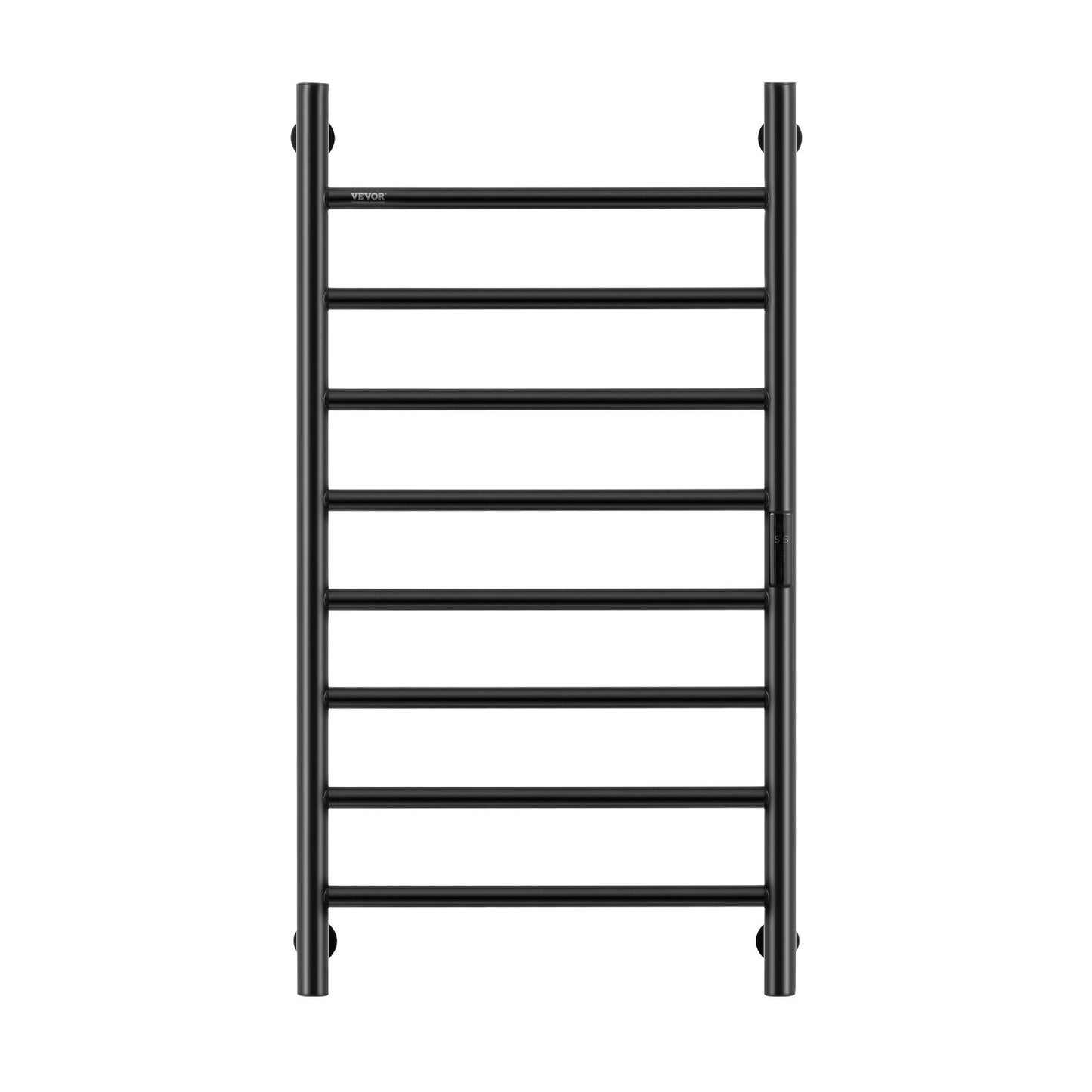 8 Bar Towel Rack Wall Mounted Towel Rack for Bathroom Black