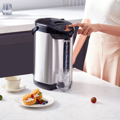 Hot Water Dispenser, Adjustable 4 Temperatures Water Boiler and Warmer, 304 Stainless Steel Countertop Water Heater, 3-Way Dispense for Tea, Coffee and Baby Formula, 4L/135 oz