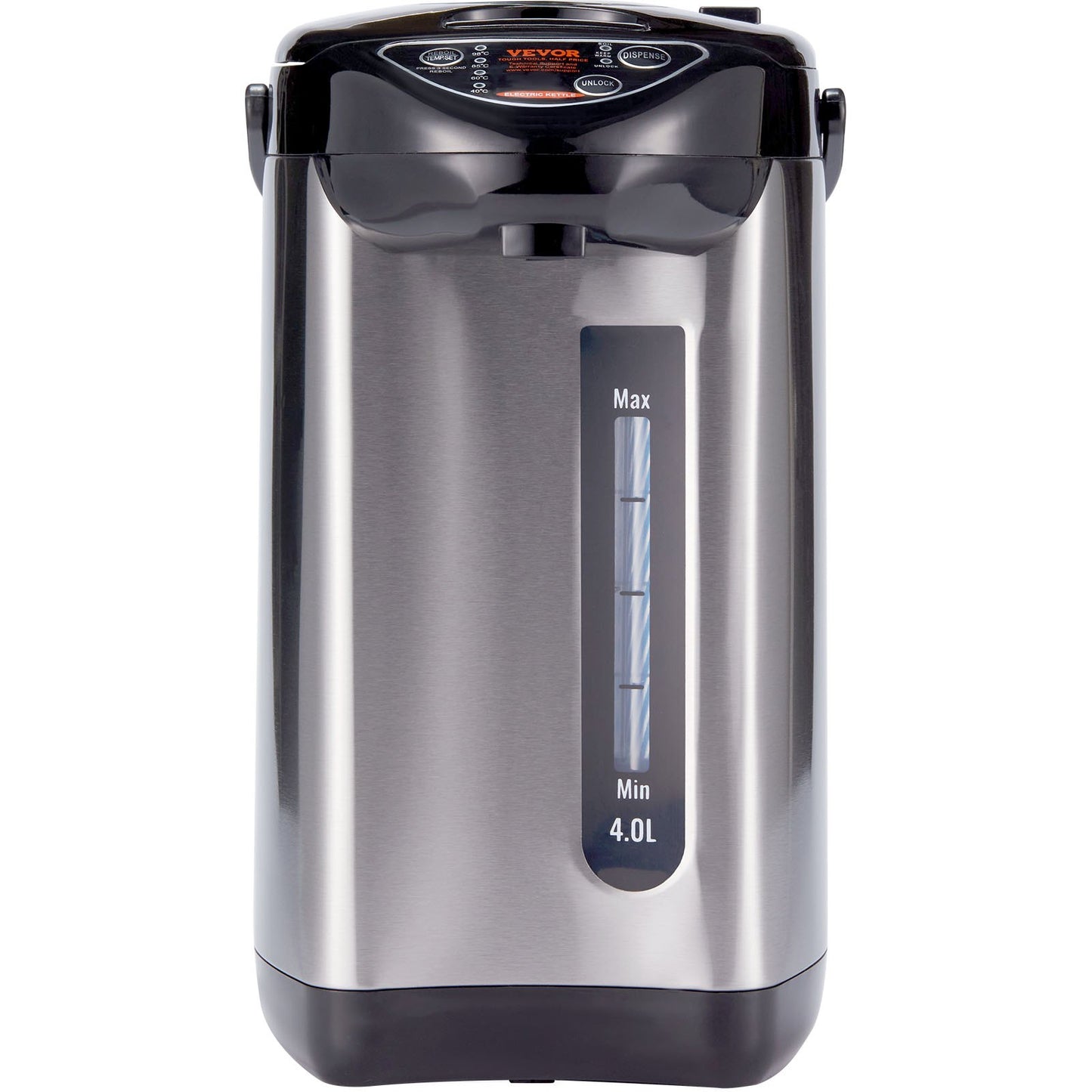 Hot Water Dispenser, Adjustable 4 Temperatures Water Boiler and Warmer, 304 Stainless Steel Countertop Water Heater, 3-Way Dispense for Tea, Coffee and Baby Formula, 4L/135 oz