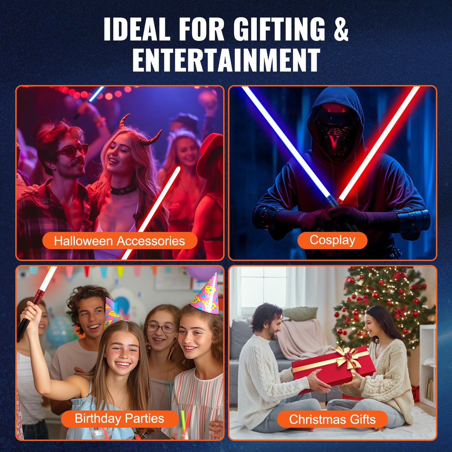 Light Sword, 40" Light up Sword with 12 RGB Colors, Mute Mode and Realistic Handle, Rechargeable Light Up Sword Toy for Adults and Kids, Christmas Day, Halloween Cosplay, Birthday, Black