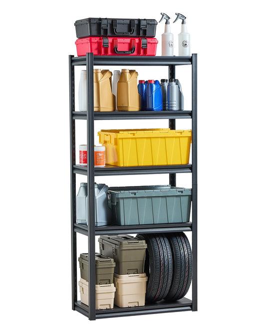 Storage Shelves 16" D x 32" W x 72" H 5-Tier Garage Storage Shelves