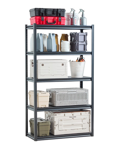 Storage Shelves 18" D x 40" W x 72" H 5-Tier Garage Storage Shelves