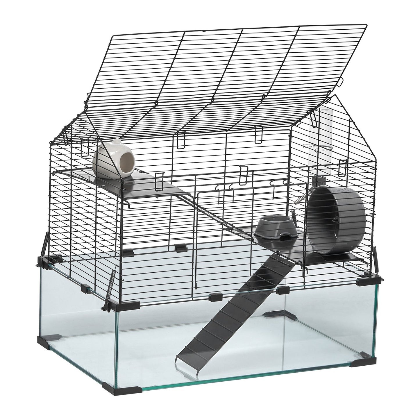 Wire Hamster Cage Habitat 22.8in Small Animal House for Rodents