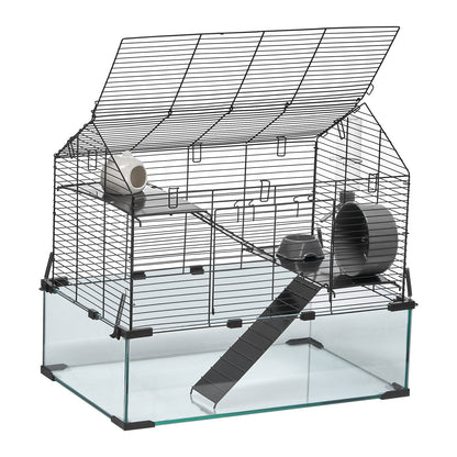Wire Hamster Cage Habitat 22.8in Small Animal House for Rodents